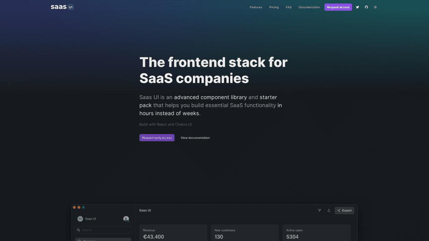 Saas UI